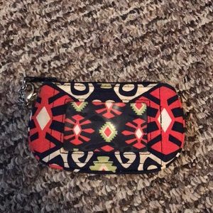 Vera Bradley coin purse keychain